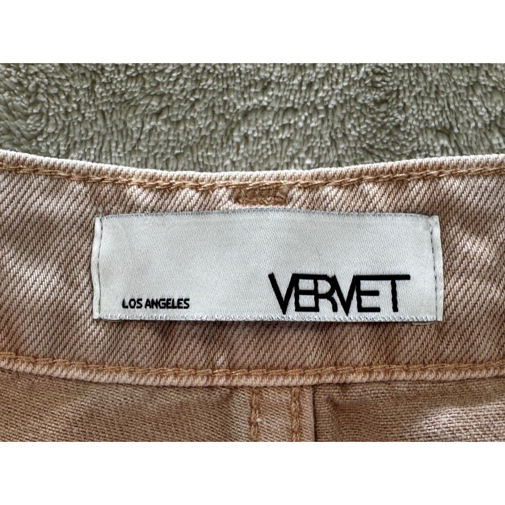 Vervet Womens Wide Leg Distressed High Rise Pink Denim Jeans 30 Meas: 31x25 - Picture 3 of 6